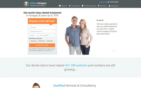 Clinics Hungary (clinicshungary.com) – kiemelt projektkép