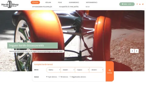 KerékShop (kerekshop.com) – kiemelt projektkép