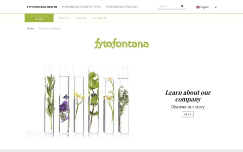 Herb-Pharma (fytofontana.com) – projektképernyőkép 2