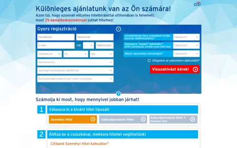 Citibank Hungary (citibank.hu) – projektképernyőkép 3