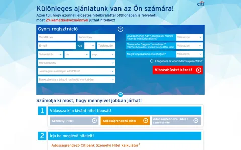 Citibank Hungary (citibank.hu) – projektképernyőkép 4