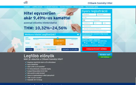 Citibank Hungary (citibank.hu) – projektképernyőkép 8