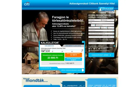 Citibank Hungary (citibank.hu) – projektképernyőkép 13