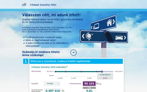 Citibank Hungary (citibank.hu) – projektképernyőkép 26
