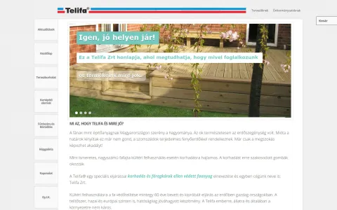 Telifa (telifa.hu) – projektképernyőkép 1