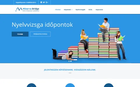 Minerva Bridge (minervabridge.hu) – projektképernyőkép 2