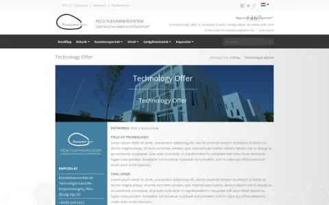 Pécsi Tudományegyetem – Szentágothai Kutatóközpont (szkk.pte.hu) – projektképernyőkép 2